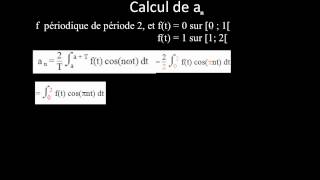 Ex avec une fonction constante par morceaux  3 Calcul de an [upl. by Akcinat681]