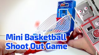 1998 MINI BASKETBALL SHOOT OUT ARCADE GAME by Basic Fun [upl. by Malcom]