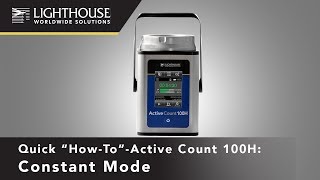 ActiveCount100H Air Sampler 18  Constant Sampling How to [upl. by Anneg]