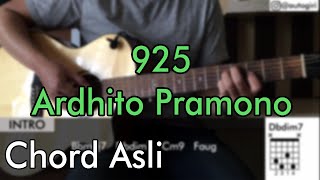 Chord Asli 925  Ardhito Pramono [upl. by Beryle646]