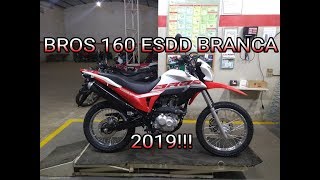 BROS 160 ESDD BRANCA 2019 DETALHES [upl. by Tnahsin772]