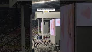 Misa Akbar Paus Fransiskus di GBK  Khatolik The Pope France ✝️ [upl. by Dunham909]