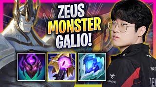 ZEUS IS A MONSTER WITH GALIO  T1 Zeus Plays Galio TOP vs Garen  Bootcamp 2024 [upl. by Ajtak610]