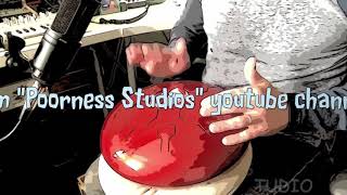 From the Poorness Studios Youtube channel a Vibedrum jam in the studio  steel tongue drum handpan [upl. by Porche]