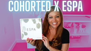 COHORTED JULY 2022 UNBOXING  ESPA LUXURY BEAUTY SKINCARE SUBSCRIPTION BOX [upl. by Leahcimluap935]