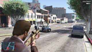 GTA 5 RDE 40  Ponsonbys Mafia Shootout  Ten Star Escape [upl. by Domph263]