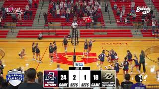 Pleasant Grove Hawks Volleyball vs Aubrey Lady Chaps [upl. by Nyra]