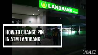 How to change pin in atm card machine landbank In 2022 [upl. by Mathews]