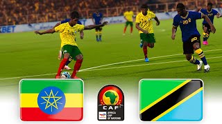 🔴ETHIOPIA vs TANZANIA ⚽ CAF AFRICA CUP 2025 MOROCCO QUALIFIERS ⚽ FOOTBALL GAMEPLAY HD [upl. by Remmos]