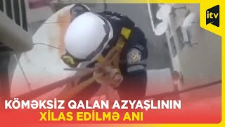 Bakıda bağlı qapı arxasında qalan 6 yaşlı uşaq belə xilas edildi [upl. by Safire]