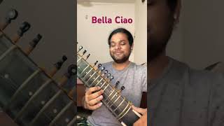 Bella Ciao Sitar Cover  Sitar Short [upl. by Synned]