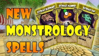 Wizard101 New Monstrology Spells [upl. by Ahsied]