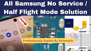 All Samsung Half Flight Mode Solution सैमसंग मोबाइल में नेटवर्क फाल्ट को कैसे रिपेयर करे । [upl. by Swagerty]