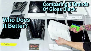 Comparing The Best Gloss Black Vinyl Wrap Lets look at durability gloss install and more [upl. by Attenrad]