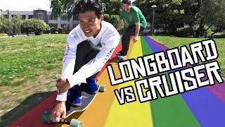 LONGBOARD VS CRUISER BOARD [upl. by Je]