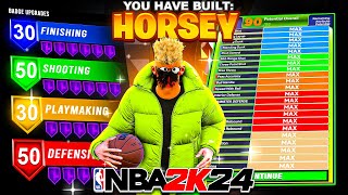 I MADE MY 2K17 STRETCH CLEANER BUILD IN NBA 2K24  BEST SHOOTING CENTER BUILD NBA 2K24 [upl. by Lawford522]