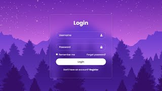 Login Form in HTML amp CSS [upl. by Aihsak]