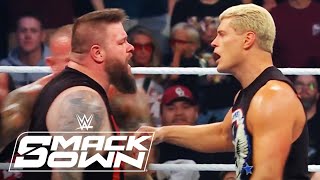 Kevin Owens Nearly Snaps On Cody Rhodes vs Bloodline  WWE SmackDown Highlights 92724  WWE on USA [upl. by Leduar191]