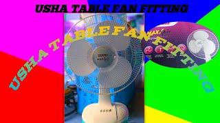 usha table fan fittingusha table fan fitting full video [upl. by Annawat]