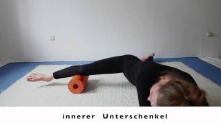 Faszientraining  Wie benutzt man die Selbstmassagerolle die Blackroll [upl. by Zaller]