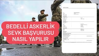 2024 BEDELLİ ASKERLİK SEVK BAŞVURUSU NASIL YAPILIR  ASKERLİK SEVK BELGESİ NASIL ALINIR [upl. by Eihctir]