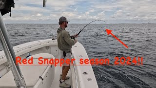 Opening day of RED SNAPPER Florida season 2024 [upl. by Leamse]