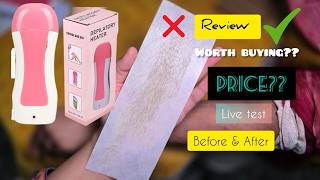 Professional Depilatory Wax Heater  Roll On Wax Heater and Kit  Review  DOES It Works [upl. by Persons]