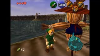 Ocarina of Time N64  Exploring Lake Hylia [upl. by Marnia30]