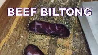 BEEF BILTONG Fast amp Easy South African Jerky [upl. by Dj]