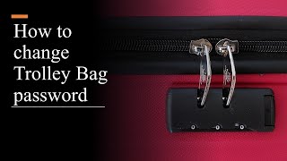 How to reset trolley bag password  American tourister luggage lock reset  Change trolley bag code [upl. by Lirbaj114]