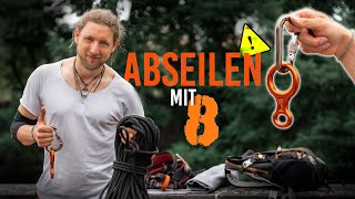 Richtig ABSEILEN mit 8er Sicherung  Benny Weiler [upl. by Brest]