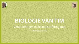 Biologie van Tim  Veranderingen in de koolstofkringloop bovenbouw [upl. by Yntirb]