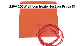 Must have 3D printer upgrade Silicon heater test 220V200W on Prusa i3 [upl. by Nodal363]