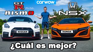 Honda NSX vs Nissan GTR NISMO ¡reseña con 0100kmh 14 milla  prueba de frenado [upl. by Trinia]