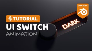 Blender 3D UI Switch Animation Tutorial  Polygon Runway [upl. by Yee639]