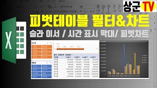 피벗테이블 필터amp차트 feat대시보드형 보고서 [upl. by Sanger]