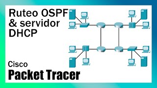 Turorial Cisco Packet Tracer Ruteo OSPF en un área y servidor DHCP [upl. by Wainwright]