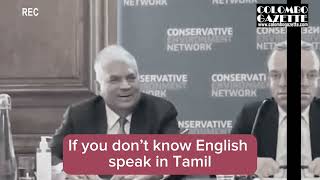 Ranil questions English spoken by Tamil activist [upl. by Ecitsuj318]