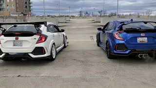 FK8 Civic Type R Exhaust HKS Legamax vs HKS Spec L [upl. by Barde249]