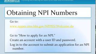 National Provider Identification Number [upl. by Egoreg]