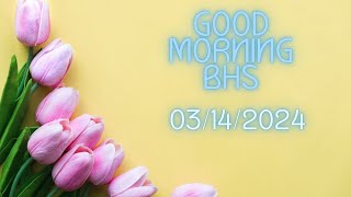 Barberton High School Morning Announcements for Thursday March 14 2024 [upl. by Asteria]