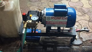 250 BAR TRIPLEX PLUNGER PUMP 2 HP CROMPTON MOTOR 🔥🤯 FULL TESTING VIDEO 🔥 CONTACT ☎️ 9726255752☎️ [upl. by Varini]