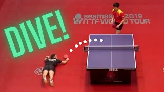 Top 5 Unbelievable Table Tennis Saves [upl. by Aihselat]