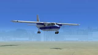 Landing a Britten Normen BN 2B at at Ndola Airport Zambia in FSX [upl. by Ydisac925]