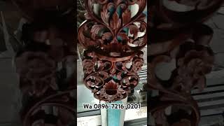 Blawong Keris Ukir Lung Lungan Krawangan Garap Alusan Bahan Kayu Jati blawong keris jati [upl. by Appilihp191]