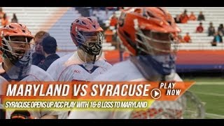 Maryland vs Syracuse  2014 Laxcom College Highlights [upl. by Valerio]