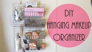 Dollar Tree DIY  Makeup Storage [upl. by Annotahs]