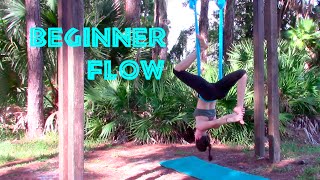 Beginner Inverted Aerial Yoga Flow [upl. by Eastman]