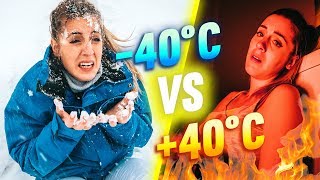 SURVIVRE À 40°C VS SURVIVRE À 40°C  24H CHALLENGE  DENYZEE [upl. by Nuahsak]