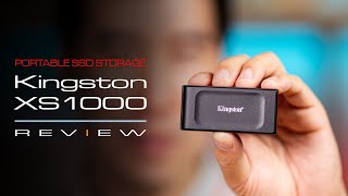 Super Portable External SSD Storage  Kingston XS1000 Review [upl. by Nyral361]